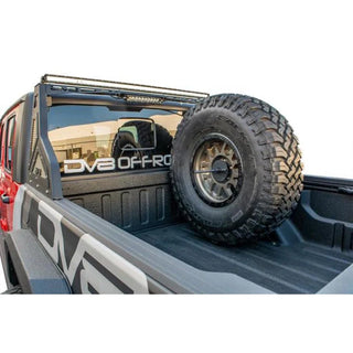 DV8 Offroad Universal Stand Up In-Bed Tire Carrier: Jeep Gladiator 2020-2021