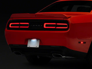 Raxiom Axial Series LED License Plate Lamps: Fits Most Dodge Challenger Models (2015-2023)