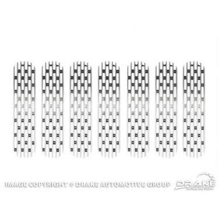 DV8 Offroad Polished Grille Inserts: Jeep Wrangler (2007-2017) / Wrangler JK 2018