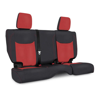 PRP Seats Rear Seat Cover (REAR): Jeep Wrangler JK 2-Door (2013-2018) - Black/Red