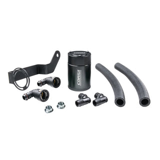 Corsa Performance Aluminum Oil Catch Can: Dodge Challenger (15-22) / Charger (15-20) / Durango (21) w/ Bracket