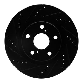 DFC 21-25 Dodge Durango Front Left Drilled & Slotted Black Brake Rotor