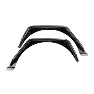 Fabtech Textured Black Steel Tube Fenders (REAR): Jeep Wrangler 2018-2024