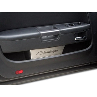 American Car Craft Brushed Door Badge Plate (Challenger): Dodge Challenger 2008 - 2023