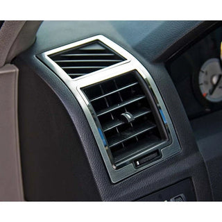 American Car Craft A/C Vent Trim Outer 2Pc Polished/Brushed: 300C / Charger / Magnum 2005 - 2010