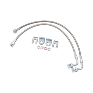 Zone Offroad Stainless Rear Brake Lines: Jeep Wrangler JK (07-18) / Grand Cherokee (05-10)