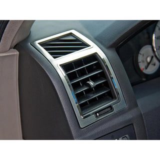 American Car Craft A/C Vent Trim Outer 2Pc Polished/Brushed: 300C / Charger / Magnum 2005 - 2010