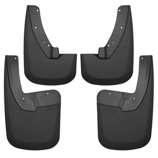 Husky Liners Black Front and Rear Mud Guards: Dodge Ram 1500 (2009-2010) / Ram 1500 (2011-2018) / Ram 1500 Classic (2019-2023) / Dodge Ram 2500 (2010) / Ram 2500 (2011-2018) / Dodge Ram 3500 (2010) / Ram 3500 (2011-2018) w/ OE Fender Flares