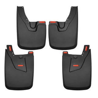 Husky Liners Custom-Molded Front and Rear Mud Guards: Ram 2500 / 3500 2019-2024 w/ OEM Fender Flares