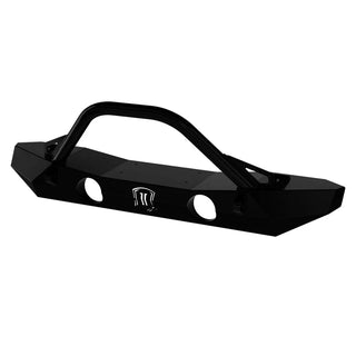 ICON Pro Series Mid Width Front Bumper (FRONT): Jeep Wrangler JK 2007-2018 w/ Bar and Tabs