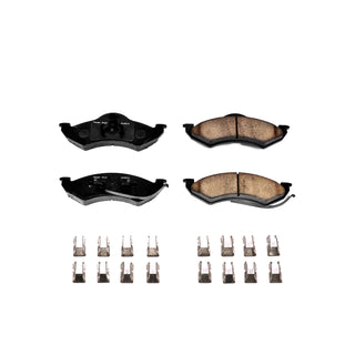 PowerStop Z17 Evolution Ceramic Brake Pads (FRONT): Dodge Dakota / Durango 98-99 w/ Hardware