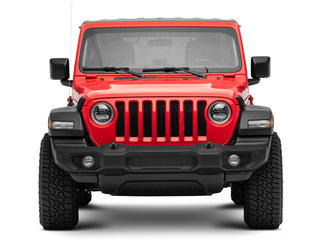 Raxiom Axial LED Headlights RGB Halo Black Housing: Jeep Wrangler JL 2018-2025 / Gladiator 2020-2025 6.4L 392 / 3.6L V6 / 3.0L EcoDiesel / 2.0L Turbo