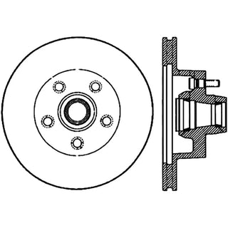 StopTech Slotted and Drilled Sport Brake Rotor: Dodge Challenger / Charger 1970 - 1972