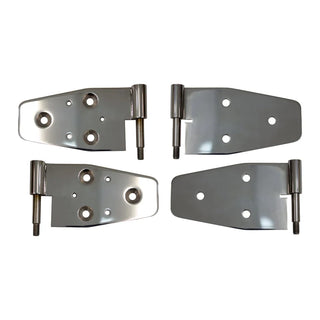 Kentrol Polished Door Hinge Set: Jeep Wrangler TJ 2003-2006