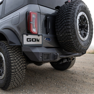 Go Rhino Rockline Rear Full Width Bumper: Fits Most Jeep Wrangler Models (2007-2026)
