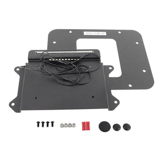 Kentrol Backside License Plate Mount w/ LEDs: Jeep Wrangler JK 2007-2009