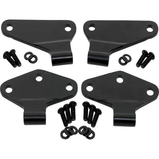 Kentrol Powdercoated Black Body Door Hinge Set: Jeep Wrangler JK 2007-2018 2 Door