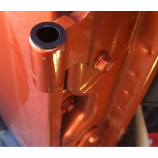 Kentrol Textured Black Door Hinge Liners: Jeep Wrangler JK 2007-2018 4 Door