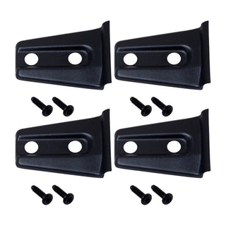 Kentrol Textured Black Door Hinge Overlays: Jeep Wrangler JK 2007-2018 w/ 4 Pieces 2 Door