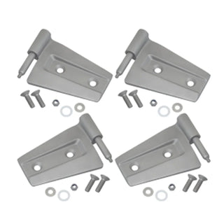 Kentrol Door Hinge Set: Jeep Wrangler JK 2007-2018 w/ Bare Grey