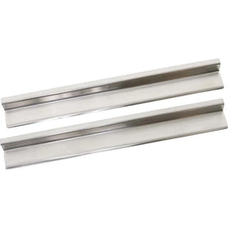 Kentrol Polished Silver Entry Guards Pair: Jeep Wrangler JK 2007-2018