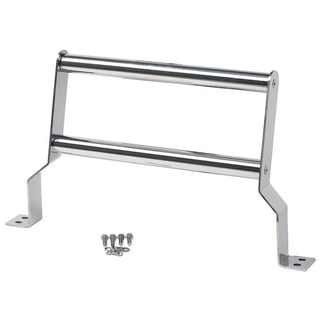 Kentrol Polished Silver Grill Guard: Jeep Wrangler TJ (87-06) / YJ (87-95)