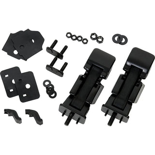 Kentrol Powder Coated Hood Catch Pair: Jeep Wrangler JK 2007-2018