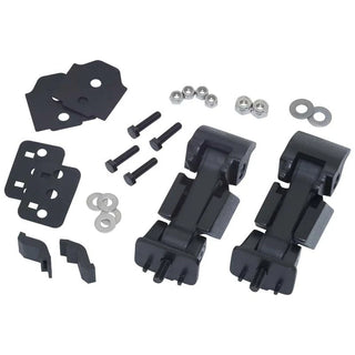 Kentrol Textured Black Hood Catch Pair: Jeep Wrangler JK 2007-2018