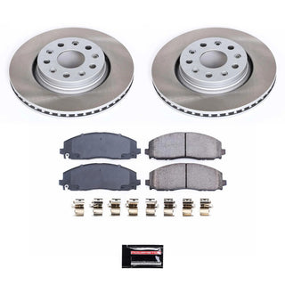PowerStop Semi-Coated Rotor Kit (FRONT): Jeep Wrangler 2018-22 2.0L/3.6L / Gladiator 2020-23 3.0L/3.6L