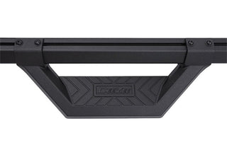 Dee Zee Hex Series Aluminum Crew Cab Side Steps - Textured Black: Dodge Ram 1500 / 2500 / 3500 (1999-2020) / Jeep Wrangler (2007-2020) / Jeep Gladiator 2020