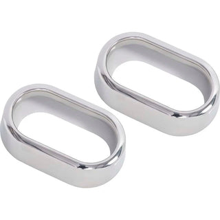 Kentrol Polished Silver Interior Door Handle Bezels Pair: Jeep Wrangler JK 2007-2010