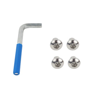 Kentrol Polished Silver OEM Anti-Theft Door Nuts: Jeep Wrangler JK 2007-2018 2 Door