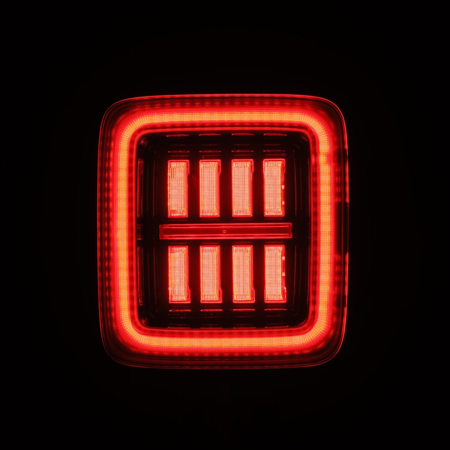 AlphaRex NOVA Prismatic LED Tail Lights (Alpha-Black): Jeep Wrangler 2018 - 2025