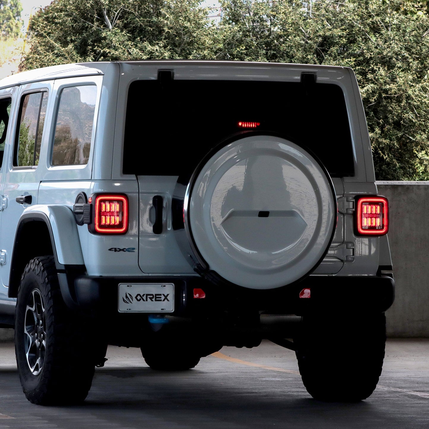 AlphaRex NOVA Prismatic LED Tail Lights (Alpha-Black): Jeep Wrangler 2018 - 2025