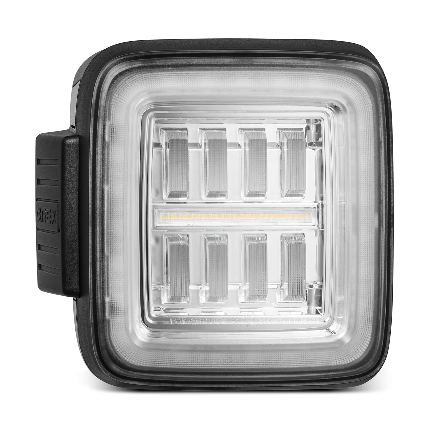 AlphaRex NOVA Prismatic LED Tail Lights (Clear): Jeep Wrangler 2018 - 2025