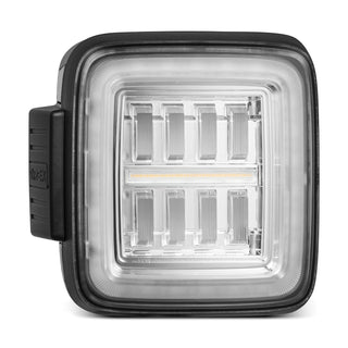 AlphaRex NOVA Prismatic LED Tail Lights (Clear): Jeep Wrangler 2018 - 2025