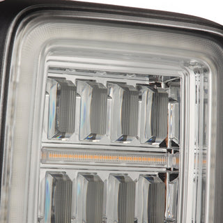 AlphaRex NOVA Prismatic LED Tail Lights (Clear): Jeep Wrangler 2018 - 2025