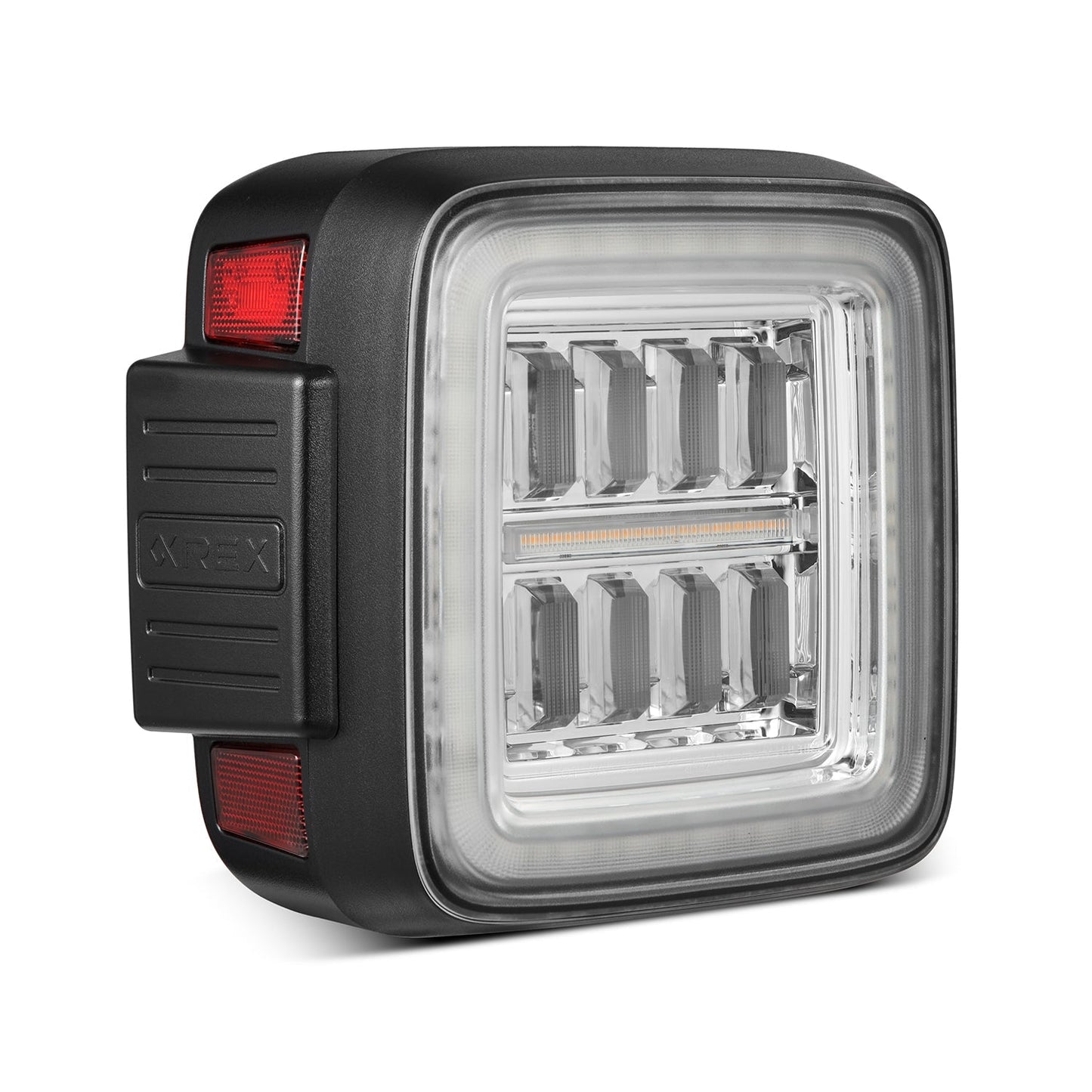 AlphaRex NOVA Prismatic LED Tail Lights (Clear): Jeep Wrangler 2018 - 2025