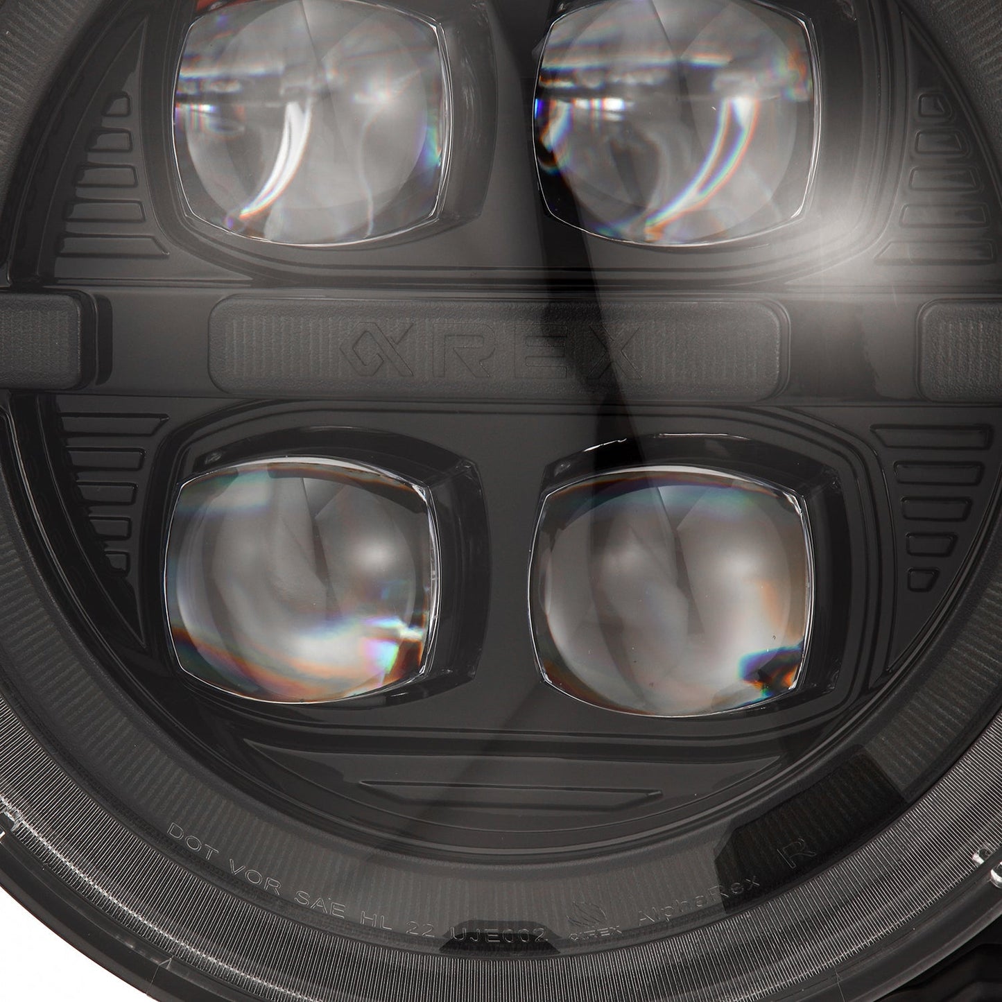 AlphaRex NOVA LED Projector Headlights (Alpha-Black): Jeep Wrangler (18-25) / Gladiator (20-25)