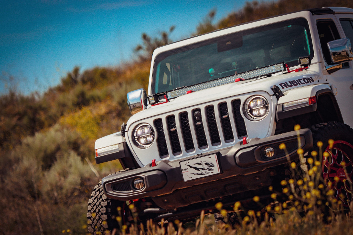 AlphaRex NOVA LED Projector Headlights (Black): Jeep Wrangler (18-25) / Gladiator (20-25)