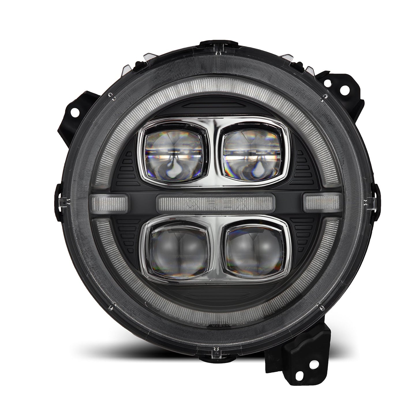 AlphaRex NOVA LED Projector Headlights (Black): Jeep Wrangler (18-25) / Gladiator (20-25)