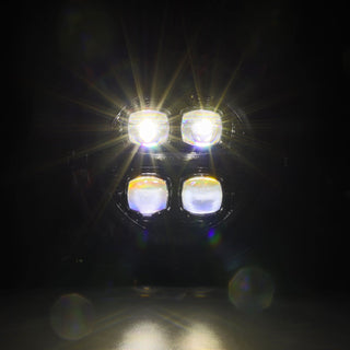 AlphaRex NOVA LED Projector Headlights (Black): Jeep Wrangler (18-25) / Gladiator (20-25)