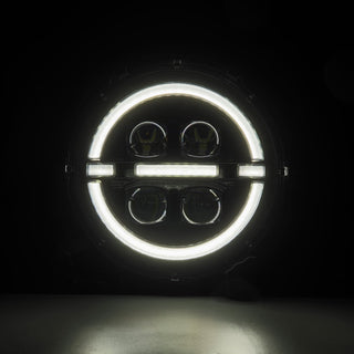 AlphaRex NOVA LED Projector Headlights (Black): Jeep Wrangler (18-25) / Gladiator (20-25)