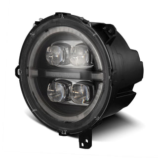 AlphaRex NOVA LED Projector Headlights (Black): Jeep Wrangler (18-25) / Gladiator (20-25)