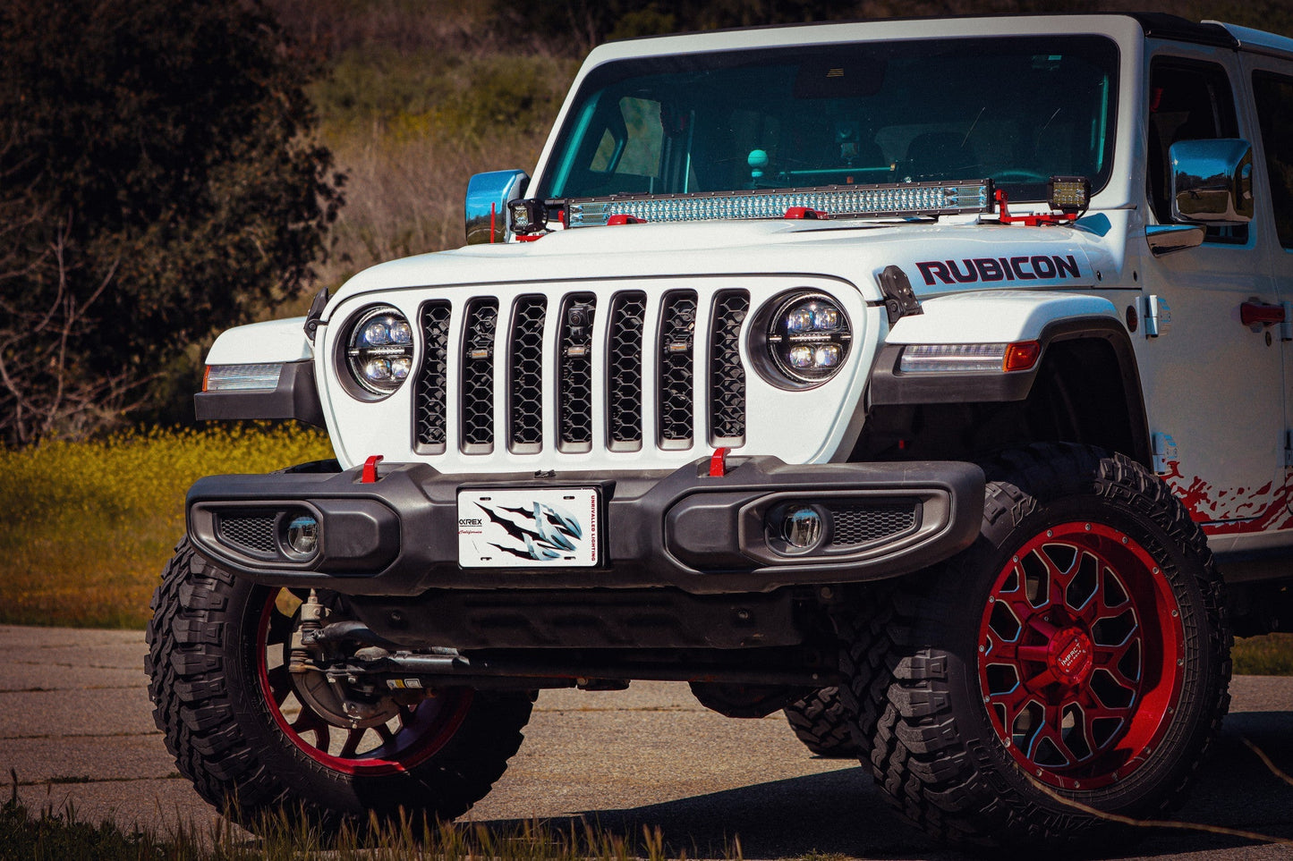 AlphaRex NOVA LED Projector Headlights (Black): Jeep Wrangler (18-25) / Gladiator (20-25)