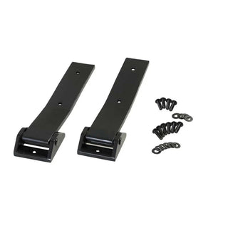 Kentrol Powdercoated Black Tailgate Hinge Pair: Jeep Wrangler JK 2007-2018