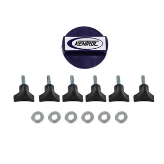 Kentrol Textured Black Hardtop Screws: Jeep Wrangler TJ/JK 2003-2017