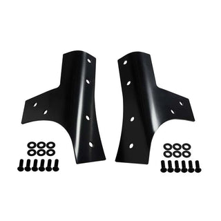 Kentrol Powdercoated Black Windshield Supports Pair: Jeep Wrangler JK 2007-2018