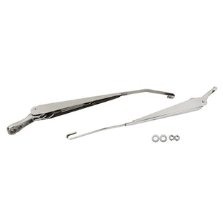 Kentrol Polished Silver Windshield Wiper Arms Pair: Jeep Wrangler JK 2007-2018