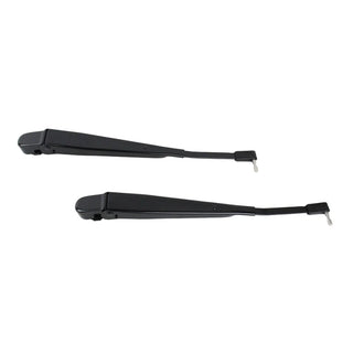 Kentrol Powdercoated Black Windshield Wiper Arms Pair: Jeep Wrangler YJ 1997-2006